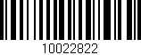 Código de barras (EAN, GTIN, SKU, ISBN): '10022822'