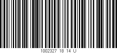 Código de barras (EAN, GTIN, SKU, ISBN): '1002327_18_14_U'