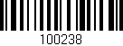 Código de barras (EAN, GTIN, SKU, ISBN): '100238'