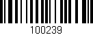 Código de barras (EAN, GTIN, SKU, ISBN): '100239'