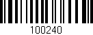 Código de barras (EAN, GTIN, SKU, ISBN): '100240'