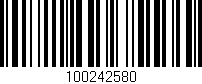 Código de barras (EAN, GTIN, SKU, ISBN): '100242580'