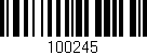 Código de barras (EAN, GTIN, SKU, ISBN): '100245'