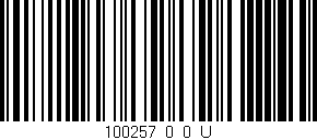 Código de barras (EAN, GTIN, SKU, ISBN): '100257_0_0_U'