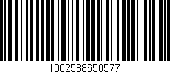 Código de barras (EAN, GTIN, SKU, ISBN): '1002588650577'