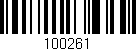 Código de barras (EAN, GTIN, SKU, ISBN): '100261'