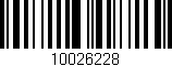Código de barras (EAN, GTIN, SKU, ISBN): '10026228'