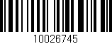 Código de barras (EAN, GTIN, SKU, ISBN): '10026745'