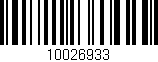Código de barras (EAN, GTIN, SKU, ISBN): '10026933'