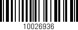Código de barras (EAN, GTIN, SKU, ISBN): '10026936'