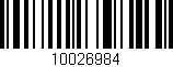 Código de barras (EAN, GTIN, SKU, ISBN): '10026984'