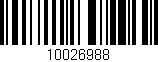 Código de barras (EAN, GTIN, SKU, ISBN): '10026988'