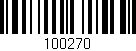 Código de barras (EAN, GTIN, SKU, ISBN): '100270'