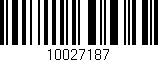 Código de barras (EAN, GTIN, SKU, ISBN): '10027187'