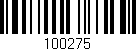 Código de barras (EAN, GTIN, SKU, ISBN): '100275'