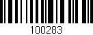 Código de barras (EAN, GTIN, SKU, ISBN): '100283'