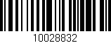Código de barras (EAN, GTIN, SKU, ISBN): '10028832'