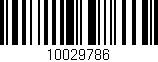 Código de barras (EAN, GTIN, SKU, ISBN): '10029786'