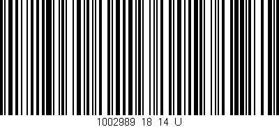 Código de barras (EAN, GTIN, SKU, ISBN): '1002989_18_14_U'