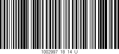Código de barras (EAN, GTIN, SKU, ISBN): '1002997_18_14_U'