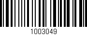 Código de barras (EAN, GTIN, SKU, ISBN): '1003049'