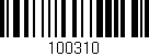 Código de barras (EAN, GTIN, SKU, ISBN): '100310'