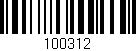 Código de barras (EAN, GTIN, SKU, ISBN): '100312'