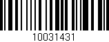 Código de barras (EAN, GTIN, SKU, ISBN): '10031431'