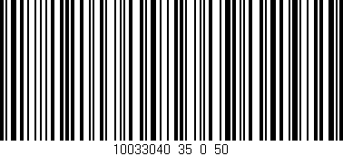 Código de barras (EAN, GTIN, SKU, ISBN): '10033040_35_0_50'