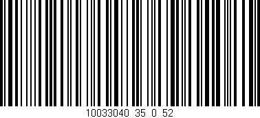 Código de barras (EAN, GTIN, SKU, ISBN): '10033040_35_0_52'