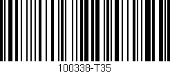 Código de barras (EAN, GTIN, SKU, ISBN): '100338-T35'