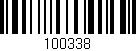 Código de barras (EAN, GTIN, SKU, ISBN): '100338'
