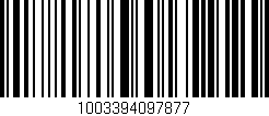 Código de barras (EAN, GTIN, SKU, ISBN): '1003394097877'