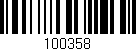 Código de barras (EAN, GTIN, SKU, ISBN): '100358'