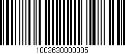 Código de barras (EAN, GTIN, SKU, ISBN): '1003630000005'