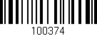 Código de barras (EAN, GTIN, SKU, ISBN): '100374'