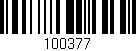 Código de barras (EAN, GTIN, SKU, ISBN): '100377'