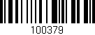 Código de barras (EAN, GTIN, SKU, ISBN): '100379'