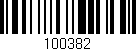 Código de barras (EAN, GTIN, SKU, ISBN): '100382'