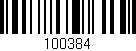 Código de barras (EAN, GTIN, SKU, ISBN): '100384'