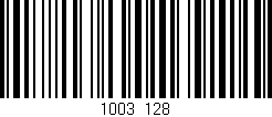 Código de barras (EAN, GTIN, SKU, ISBN): '1003/128'