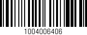 Código de barras (EAN, GTIN, SKU, ISBN): '1004006406'
