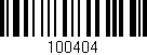 Código de barras (EAN, GTIN, SKU, ISBN): '100404'