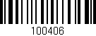 Código de barras (EAN, GTIN, SKU, ISBN): '100406'