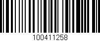 Código de barras (EAN, GTIN, SKU, ISBN): '100411258'
