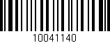 Código de barras (EAN, GTIN, SKU, ISBN): '10041140'