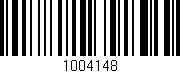Código de barras (EAN, GTIN, SKU, ISBN): '1004148'