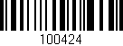 Código de barras (EAN, GTIN, SKU, ISBN): '100424'