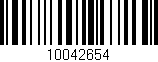 Código de barras (EAN, GTIN, SKU, ISBN): '10042654'
