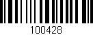Código de barras (EAN, GTIN, SKU, ISBN): '100428'